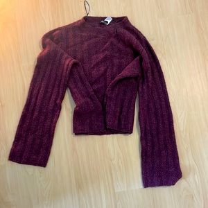 Cozy maroon sweater